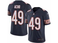 Men's Nike Chicago Bears #49 Sam Acho Limited Navy Blue Rush NFL Jersey