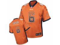 Men's Nike Chicago Bears #6 Jay Cutler Limited Orange Drift Fashion NFL Jersey