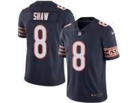 Men's Nike Chicago Bears #8 Connor Shaw Limited Navy Blue Rush NFL Jersey