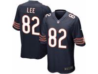 Men's Nike Chicago Bears #82 Khari Lee Game Navy Blue Team Color NFL Jersey