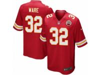 Men's Nike Kansas City Chiefs #32 Spencer Ware Game Red Team Color NFL Jersey