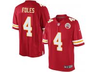 Men's Nike Kansas City Chiefs #4 Nick Foles Limited Red Team Color NFL Jersey