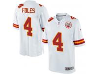 Men's Nike Kansas City Chiefs #4 Nick Foles Limited White NFL Jersey