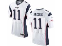 Men's Nike New England Patriots #11 Drew Bledsoe Elite White NFL Jersey