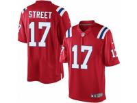 Men's Nike New England Patriots #17 Devin Street Limited Red Alternate NFL Jersey