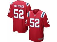 Men's Nike New England Patriots #52 Dane Fletcher Game Red Alternate NFL Jersey