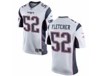 Men's Nike New England Patriots #52 Dane Fletcher Game White NFL Jersey