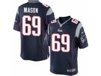 Men's Nike New England Patriots #69 Shaq Mason Limited Navy Blue Team Color NFL Jersey