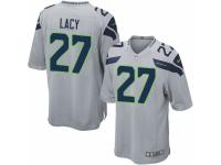 Men's Nike Seattle Seahawks #27 Eddie Lacy Game Grey Alternate NFL Jersey