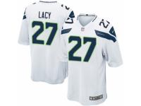 Men's Nike Seattle Seahawks #27 Eddie Lacy Game White NFL Jersey