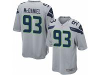 Men's Nike Seattle Seahawks #93 Tony McDaniel Game Grey Alternate NFL Jersey