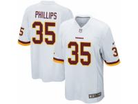 Men's Nike Washington Redskins #35 Dashaun Phillips Game White NFL Jersey