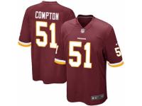 Men's Nike Washington Redskins #51 Will Compton Game Burgundy Red Team Color NFL Jersey