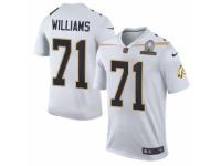 Men's Nike Washington Redskins #71 Trent Williams Elite White Team Rice 2016 Pro Bowl NFL Jersey