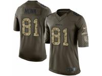 Men's Nike Washington Redskins #81 Art Monk Limited Green Salute to Service NFL Jersey