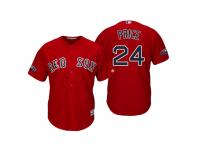 Men's Red Sox 2018 Postseason Alternate Scarlet David Price Cool Base Jersey