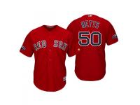 Men's Red Sox 2018 Postseason Alternate Scarlet Mookie Betts Cool Base Jersey