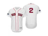 Men's Red Sox 2018 Postseason White Xander Bogaerts Flex Base Home Jersey