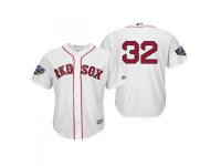 Men's Red Sox 2018 World Series Majestic White Matt Barnes Cool Base Player Number Jersey