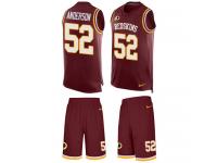 Men's Ryan Anderson #52 Nike Burgundy Red Jersey - NFL Washington Redskins Tank Top Suit