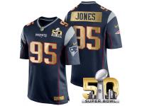 Men's Superbowl 50 New England Patriots #95 Chandler Jones Team Color Jersey