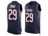 Men's Tarik Cohen #29 Nike Navy Blue Jersey - NFL Chicago Bears Player Name & Number Tank Top