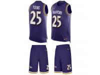 Men's Tavon Young #25 Nike Purple Jersey - NFL Baltimore Ravens Tank Top Suit