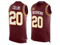 Men's Washington Redskins #20 Landon Collins Red Player Name & Number Tank Top Football Jersey