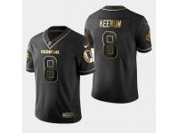 Men's Washington Redskins #8 Case Keenum Golden Edition Vapor Untouchable Limited Jersey - Black