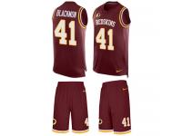 Men's Will Blackmon #41 Nike Burgundy Red Jersey - NFL Washington Redskins Tank Top Suit