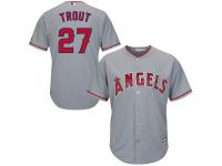 Mike Trout Los Angeles Angels of Anaheim Majestic Cool Base Player Jersey - Gray