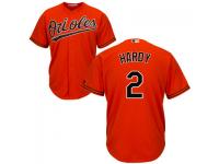 MLB Baltimore Orioles #2 J.J. Hardy Men Orange Cool Base Jersey