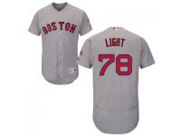 MLB Boston Red Sox #78 Pat Light Men Grey Authentic Flexbase Collection Jersey