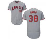 MLB Los Angeles Angels #38 Joe Smith Men Grey Authentic Flexbase Collection Jersey