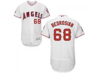 MLB Los Angeles Angels #68 Cam Bedrosian Men White Authentic Flexbase Collection Jersey