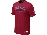 MLB Men Boston Red Sox Nike Practice T-Shirt - Red