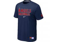 MLB Men Los Angeles Angels Of Anaheim Nike Practice T-Shirt - Navy