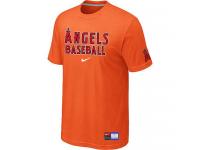 MLB Men Los Angeles Angels Of Anaheim Nike Practice T-Shirt - Orange