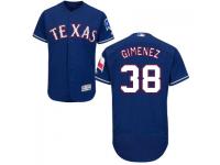 MLB Texas Rangers #38 Chris Gimenez Men Blue Authentic Flexbase Collection Jersey