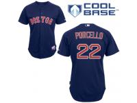 Navy Blue Rick Porcello Men #22 Majestic MLB Boston Red Sox Cool Base Alternate Jersey