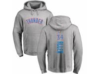 NBA Men Nike Oklahoma City Thunder #34 Ray Allen Ash Backer Pullover Hoodie