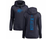 NBA Women Nike Oklahoma City Thunder #34 Ray Allen Navy Blue One Color Backer Pullover Hoodie