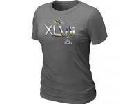 NFL Baltimore Ravens 2012 Super Bowl XLVII On Our Way Dark Grey Women T-Shirt