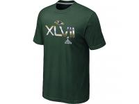 NFL Baltimore Ravens 2012 Super Bowl XLVII On Our Way Men Dark Green T-Shirt