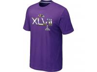 NFL Baltimore Ravens 2012 Super Bowl XLVII On Our Way Men Purple T-Shirt
