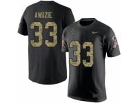 NFL Men Nike Dallas Cowboys #33 Chidobe Awuzie Black Camo Salute to Service T-Shirt