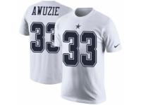 NFL Men Nike Dallas Cowboys #33 Chidobe Awuzie White Rush Pride Name & Number T-Shirt