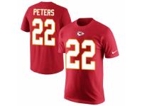 NFL Men Nike Kansas City Chiefs #22 Marcus Peters Red Rush Pride Name & Number T-Shirt
