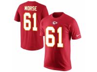 NFL Men Nike Kansas City Chiefs #61 Mitch Morse Red Rush Pride Name & Number T-Shirt