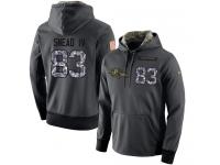 NFL Men's Nike Baltimore Ravens #83 Willie Snead IV Stitched Black Anthracite Salute to Service Player Performance Hoodie